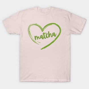 Valentine Gift | Matcha Lover | Green Tea Fan | Offbeat Romance T-Shirt